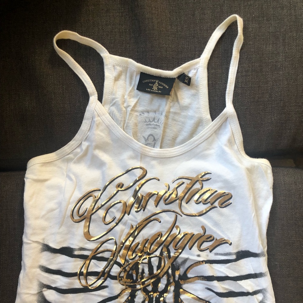 Black & gold tank top